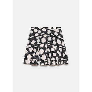 Mint Velvet Black Abstract Print Mini Skirt	